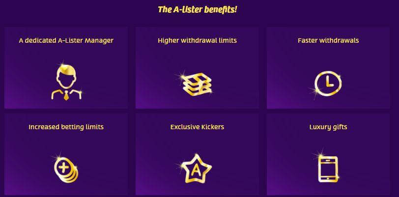 A-Lister benefits