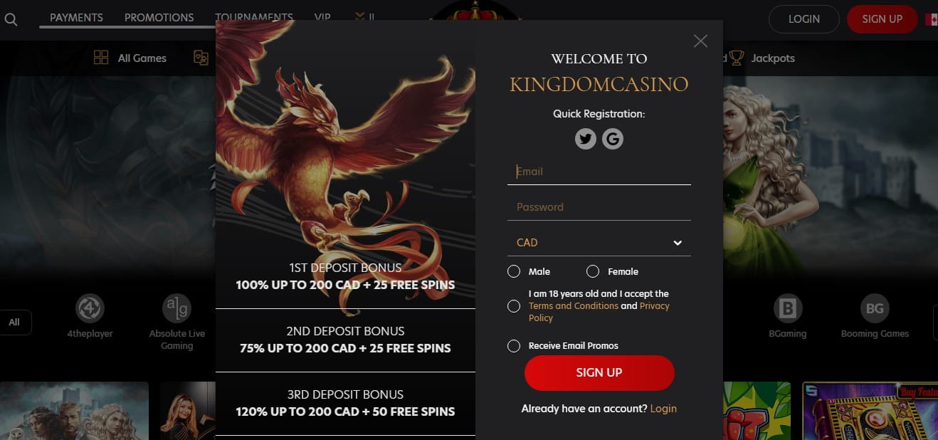 Kingdom Casino Promotions