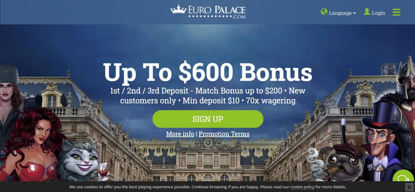 Euro Palace Casino Bonus