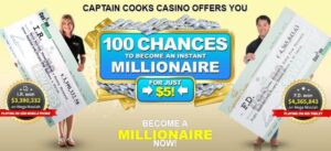 Captain Cooks Casino bonus