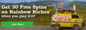 Rainbow Riches Casino welcome