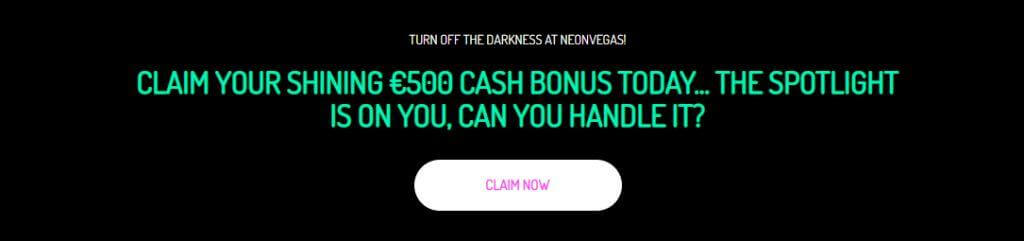 neon vegas welcome bonus