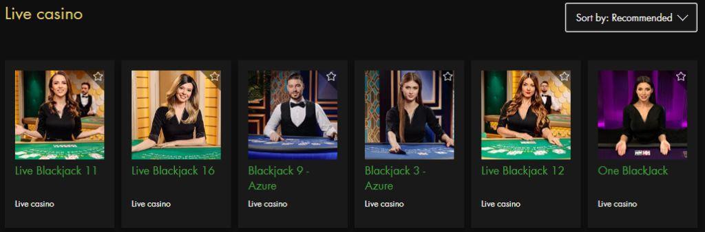 rich casino live games