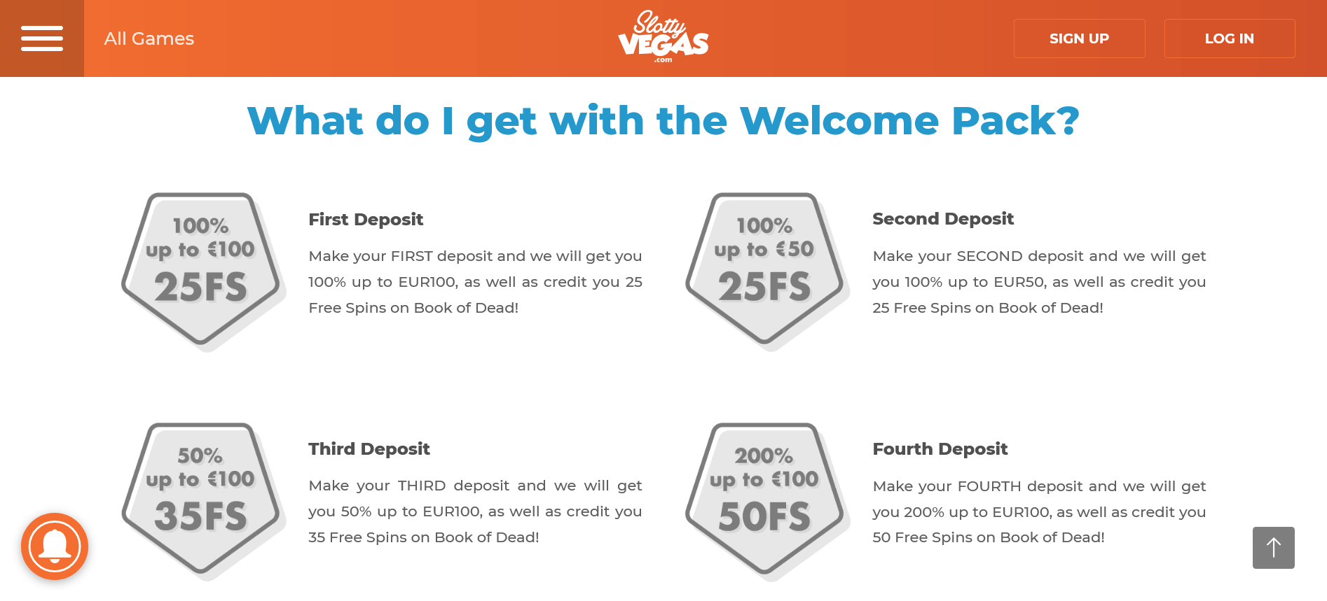 Slotty Vegas Casino Promos