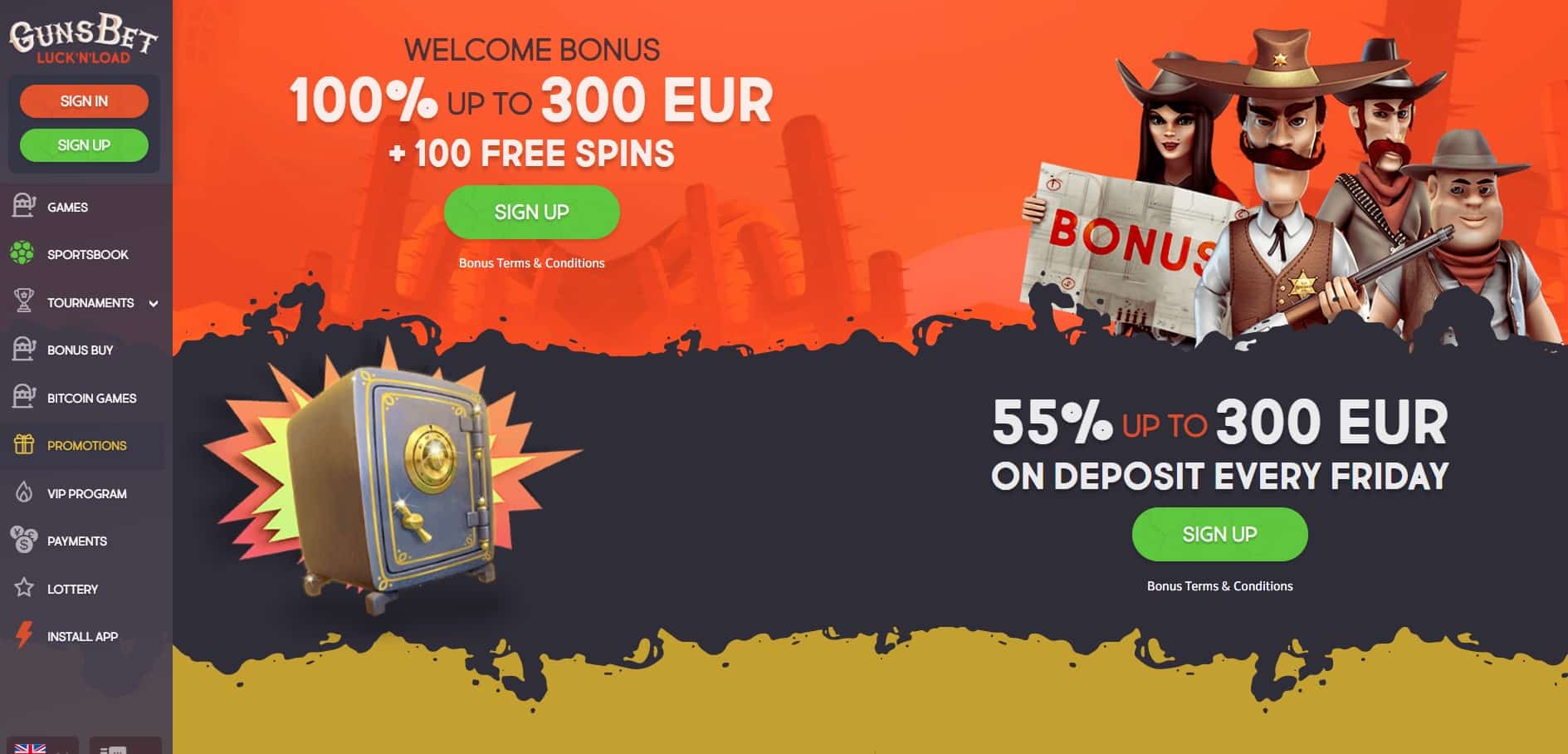 Gunsbet Casino Review