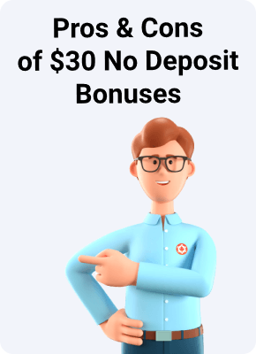$30 No Deposit Bonuses