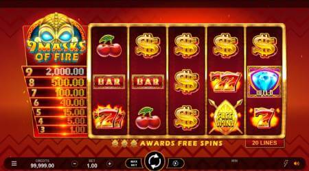 9 Masks of Fire Slot Machine Online for Free & Real Money