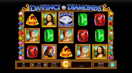 Da Vinci Diamonds Slot Machine Online for Free & Real Money