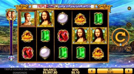 Triple Double Da Vinci Diamonds Slot Machine Online for Free & Real Money