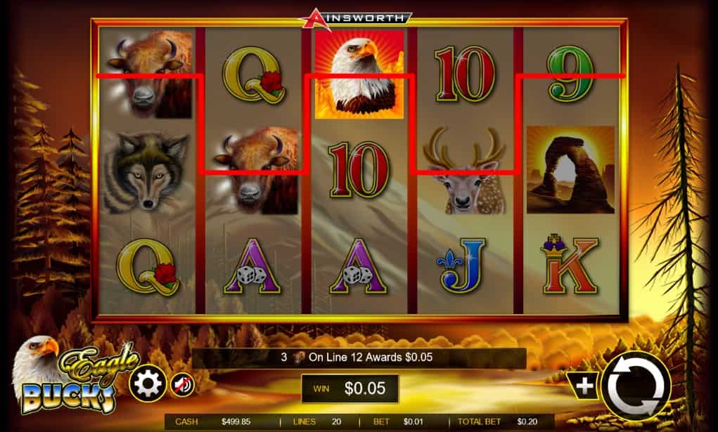 Eagle Bucks Slot ScreenShot 1