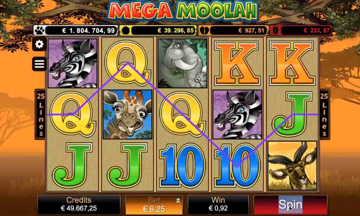 Mega Moolah ScreenShot 3