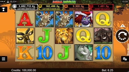 Play Mega Moolah Slot Machine Online for Free & Real Money