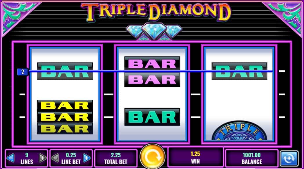 Triple Diamond Slot ScreenShot 2