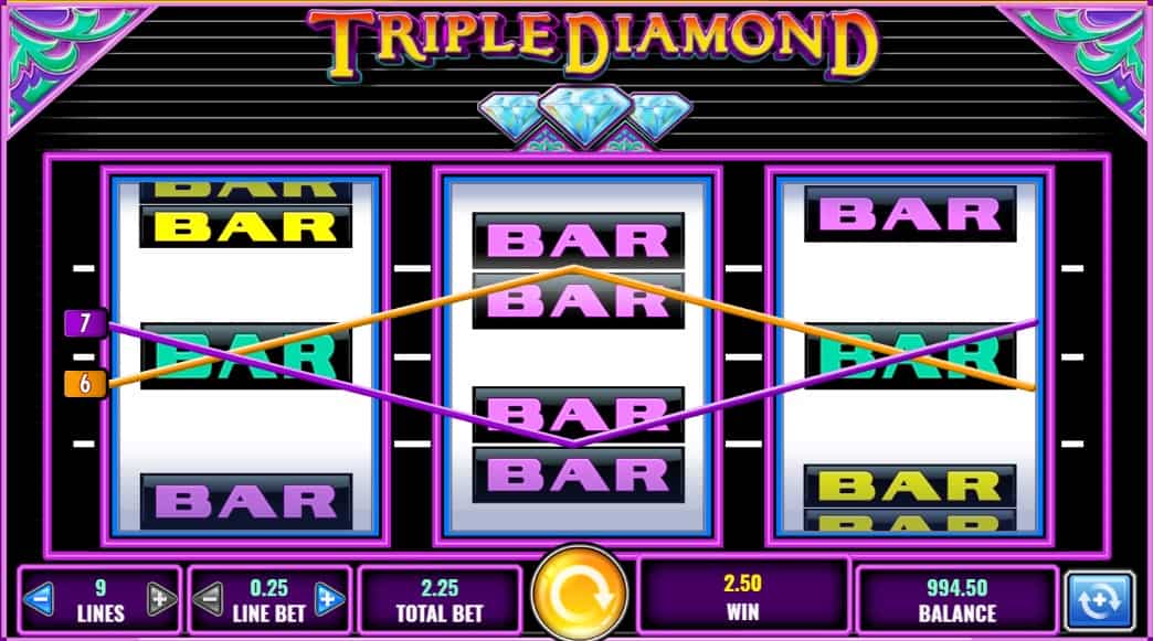 Triple Diamond Slot ScreenShot 3